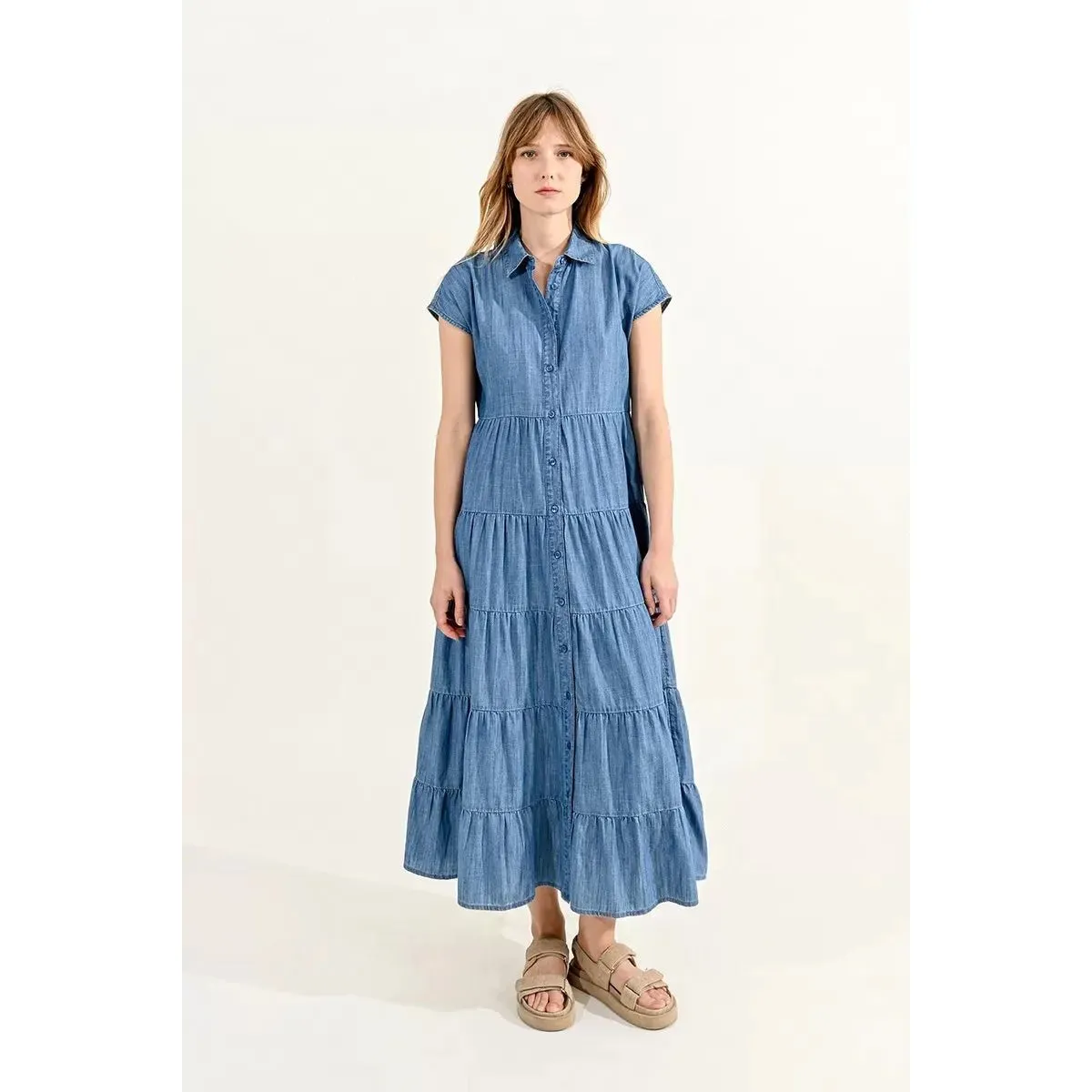 Molly Bracken Denim Shirt Dress