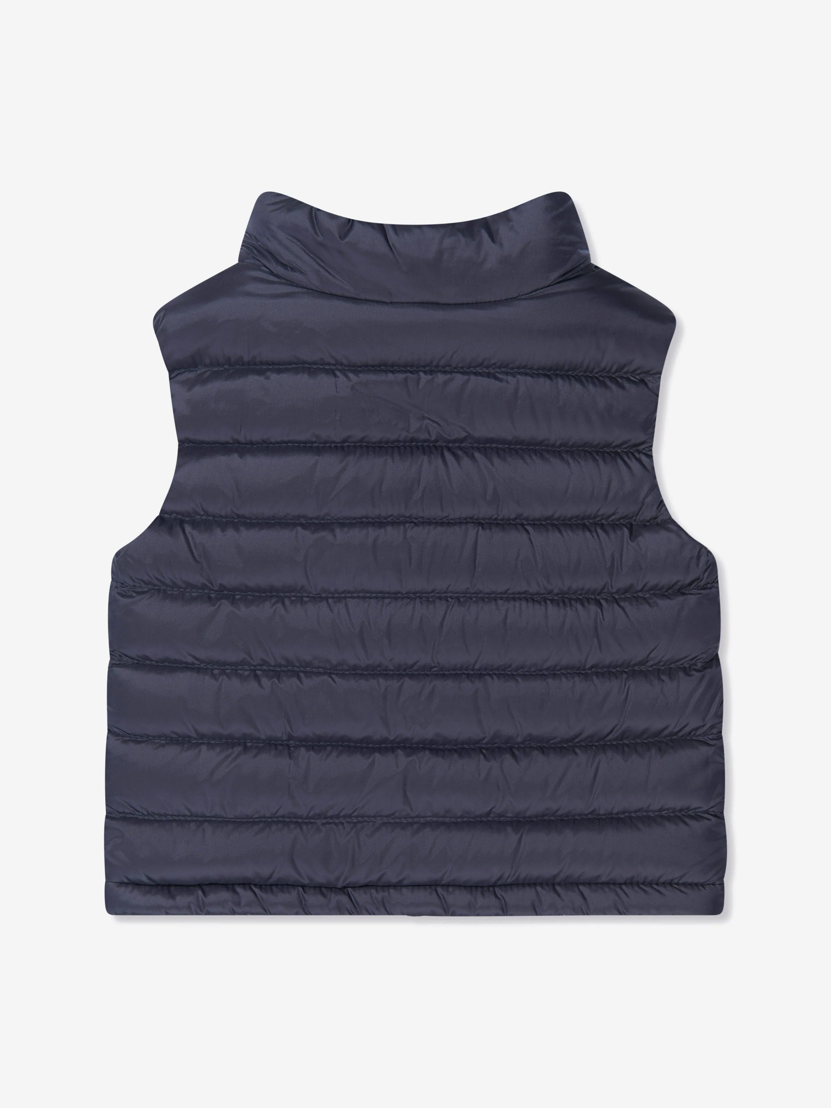 Moncler Enfant Baby Down Padded Vard Gilet in Navy