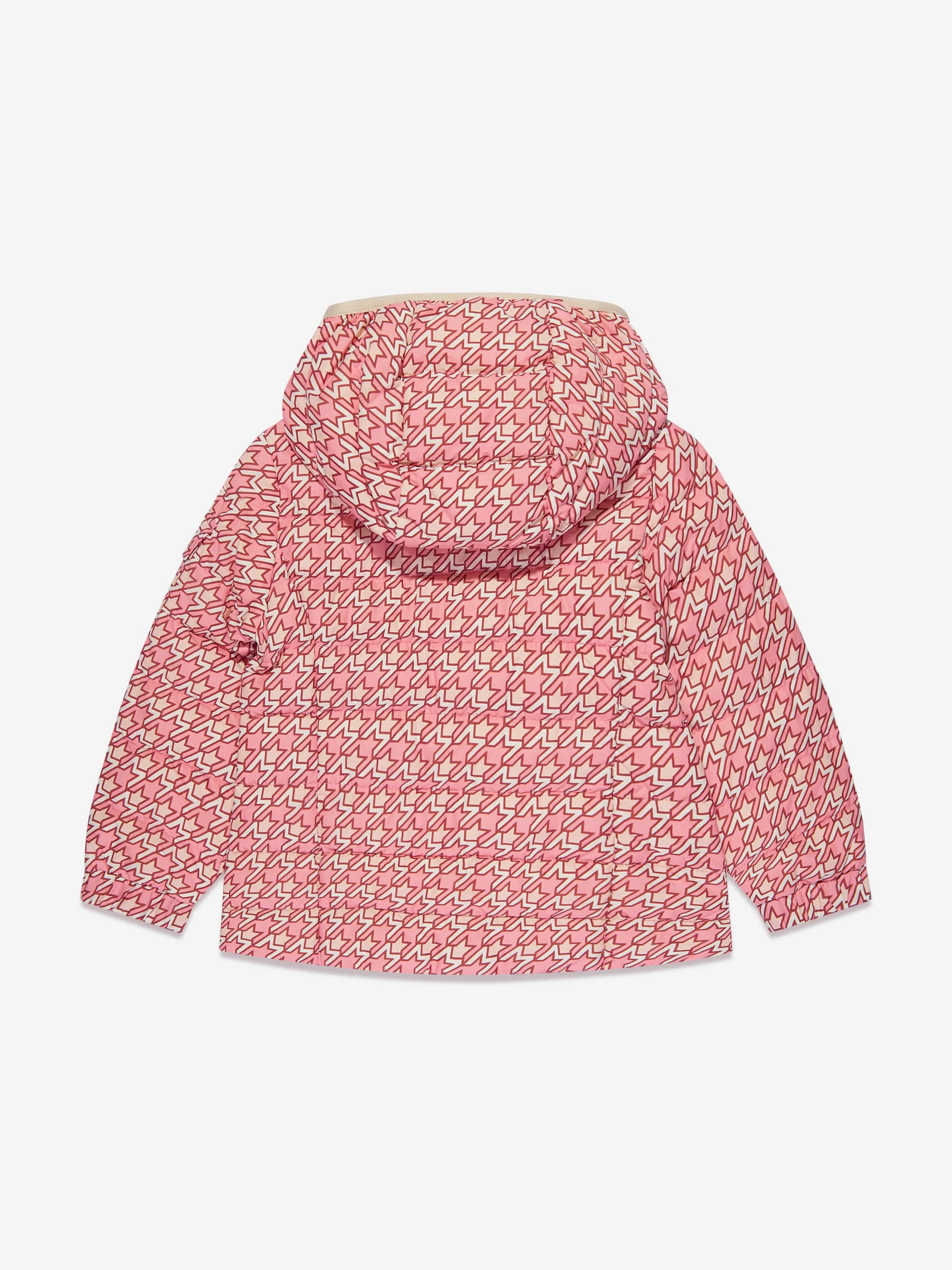 Moncler Enfant Girls Down Padded Gles Jacket in Pink