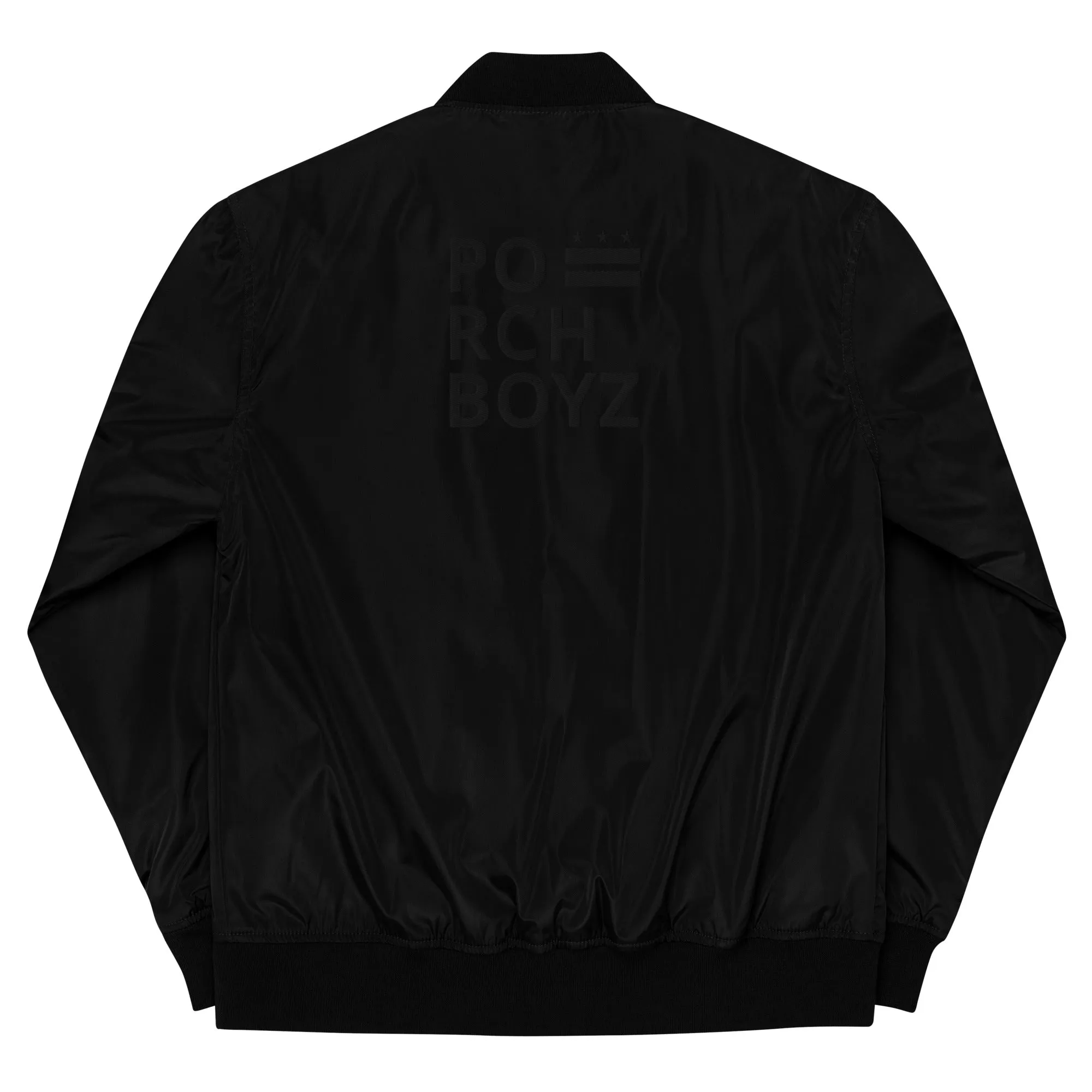 PORCHBOYZ BLACKOUT COLLECTION Premium recycled bomber jacket