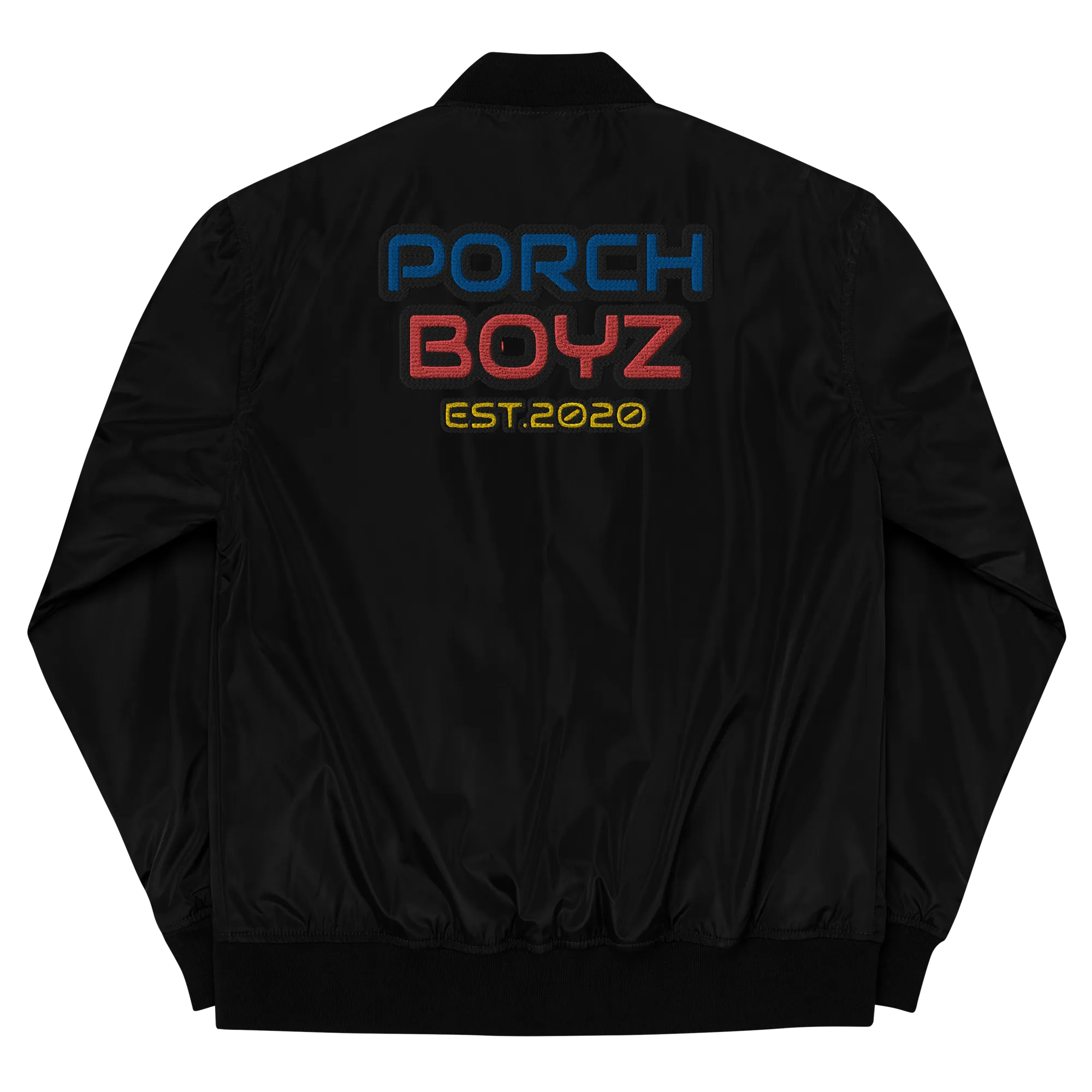 Porchboyz Embroidered Premium recycled bomber jacket