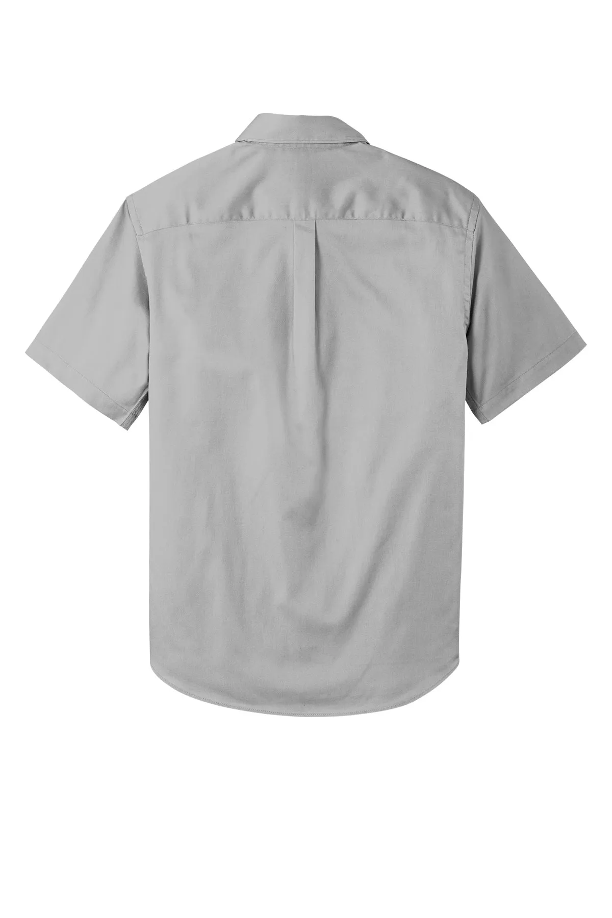 Port Authority® Short Sleeve SuperPro React™ Twill Shirt - Gusty Grey