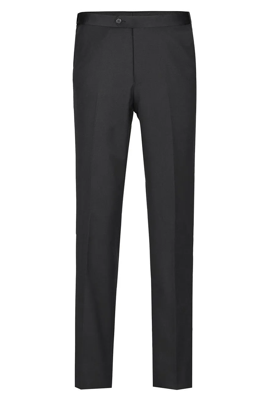 "Louis" Black 1-Button Peak Tuxedo (2-Piece Set)