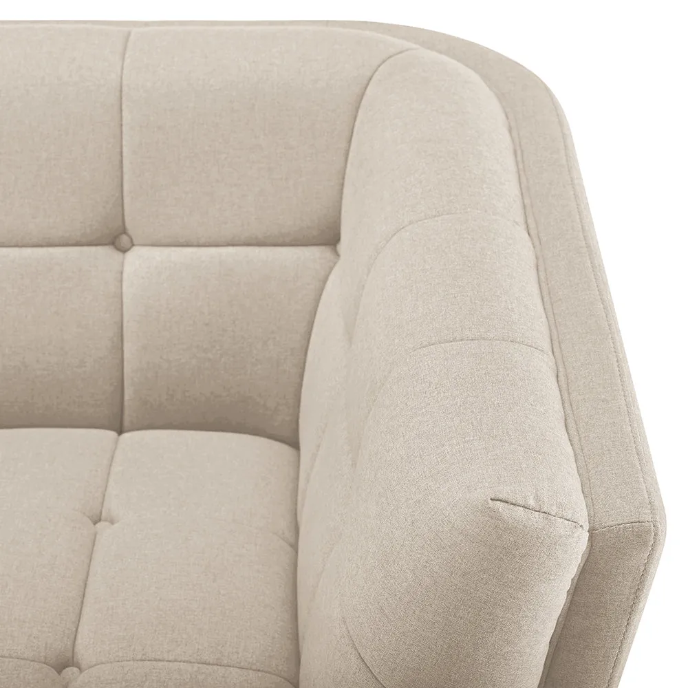 River Quinn Tuxedo Wide Arm Armchair in Linen