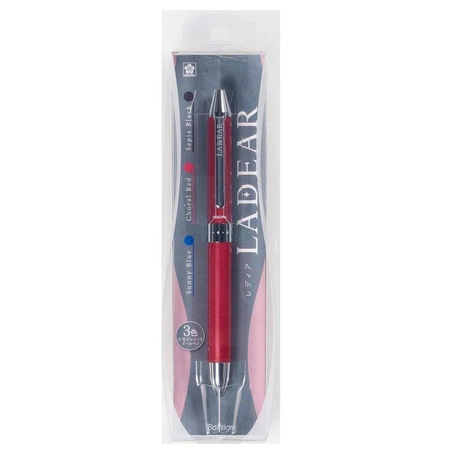 Sakura LADEAR GB3L 0.4MM three-color pen water-based pen bubble shell metal pen GB3L1504 limited plaid texture