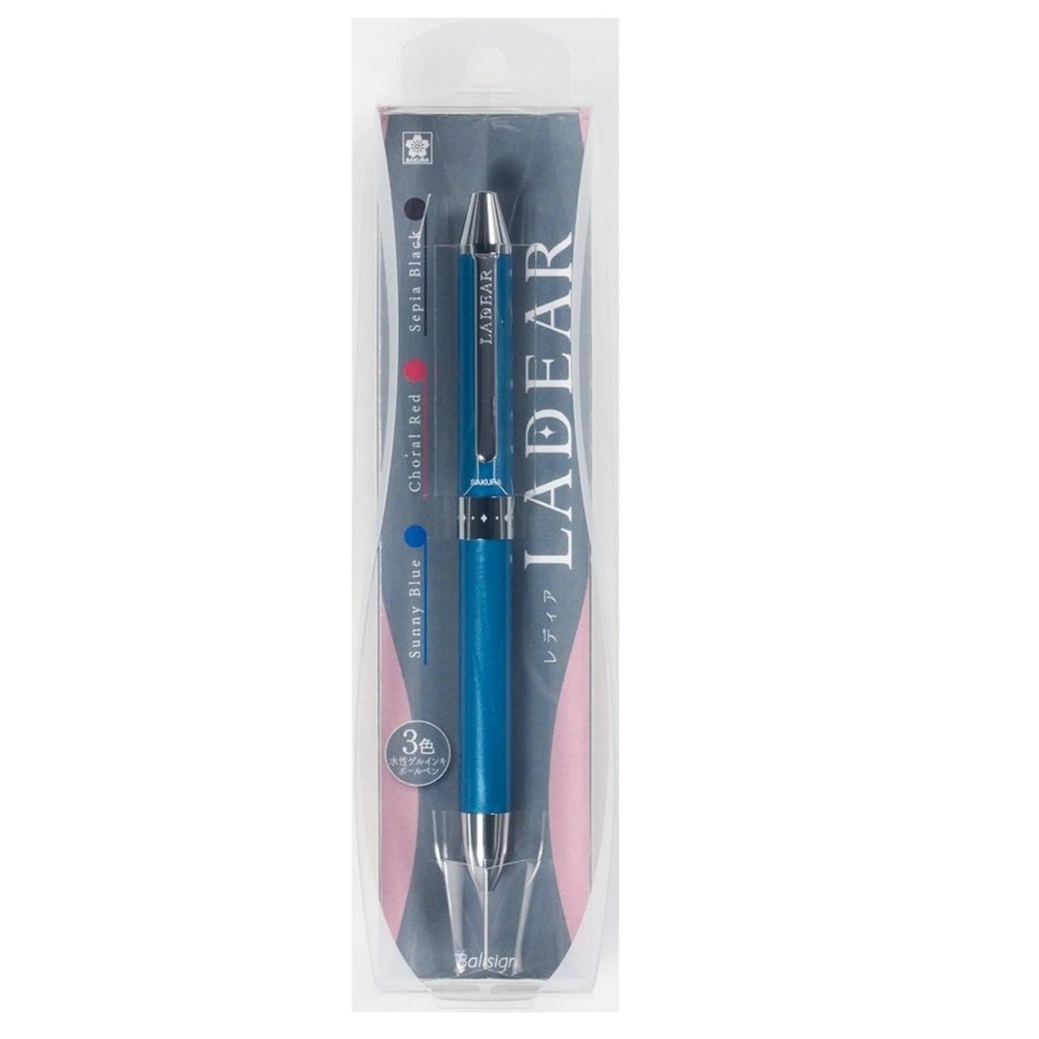 Sakura LADEAR GB3L 0.4MM three-color pen water-based pen bubble shell metal pen GB3L1504 limited plaid texture