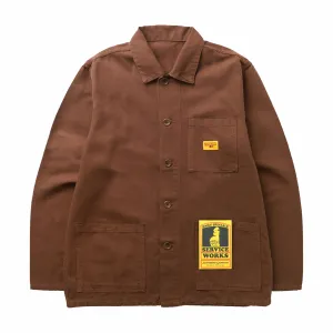 Service Works Canvas Coverall Jacket (Brown)