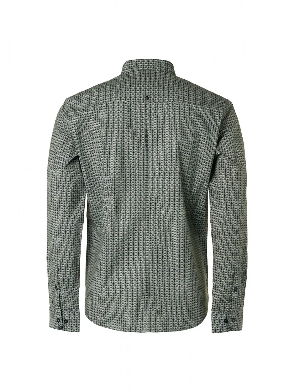 Shirt Stretch Allover Printed | Light Seagreen