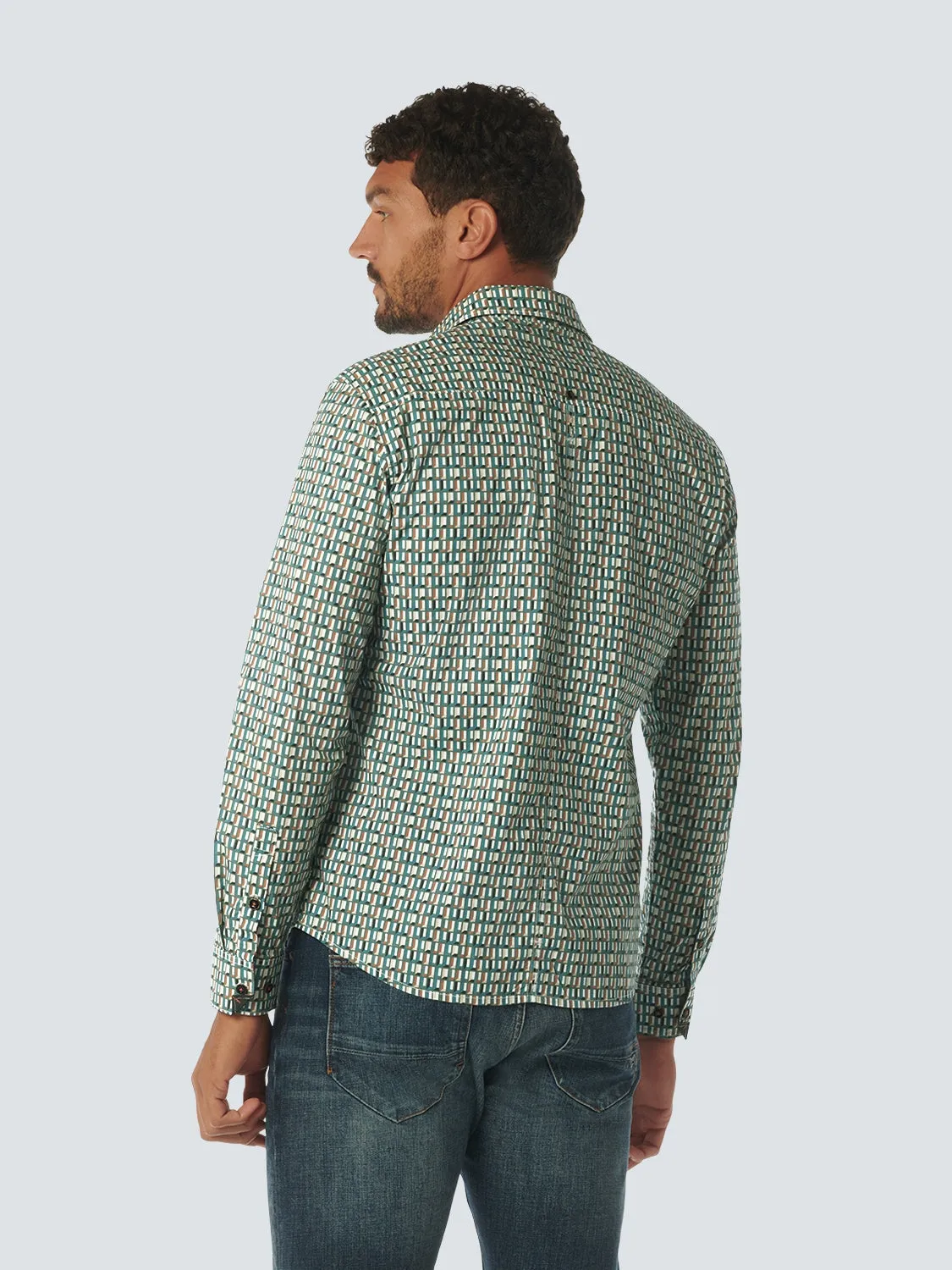 Shirt Stretch Allover Printed | Zinc