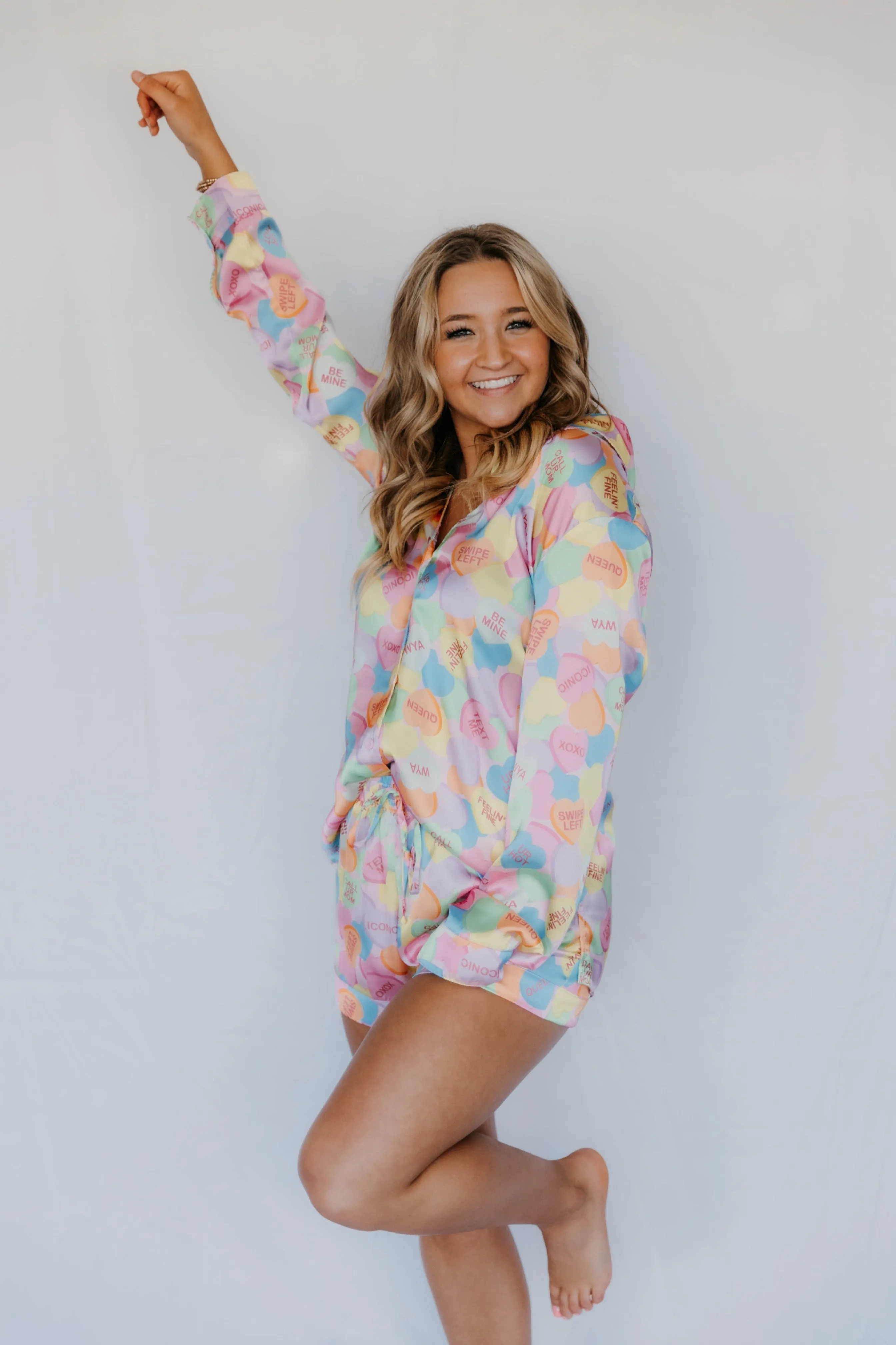 Show Me Your Mumu Early Riser PJ Set - Candy Crush Silky