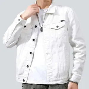 Slim non-formal denim jacket for men