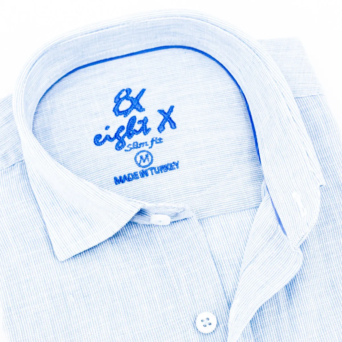 The Boardwalk Linen Button Down Shirt - Clear Sky Blue