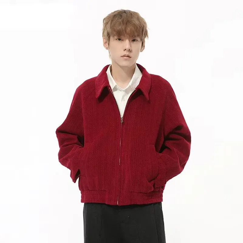 Thin Pleated Turn-down Collar Loose Jacket