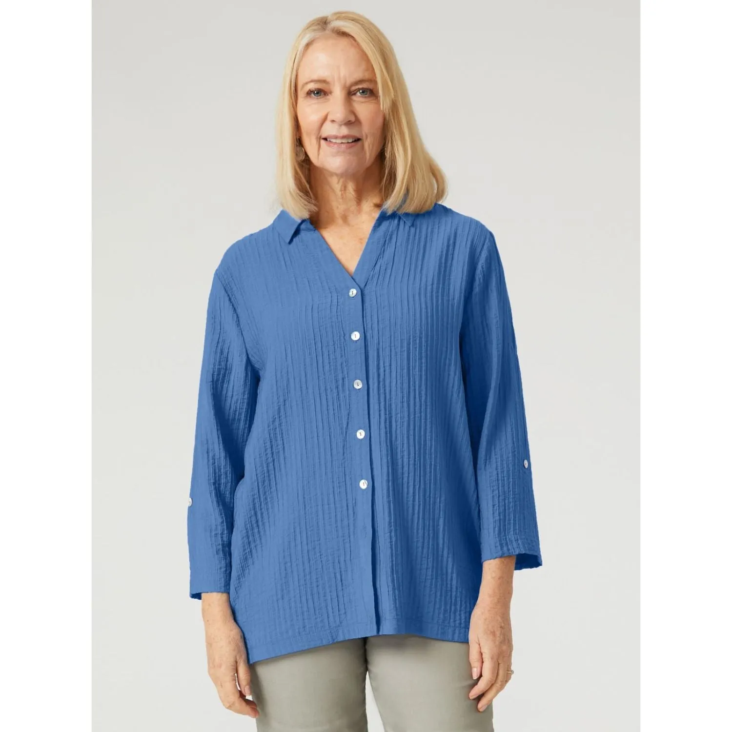 TIGI 18/20 Ultramarine Button Down Shirt