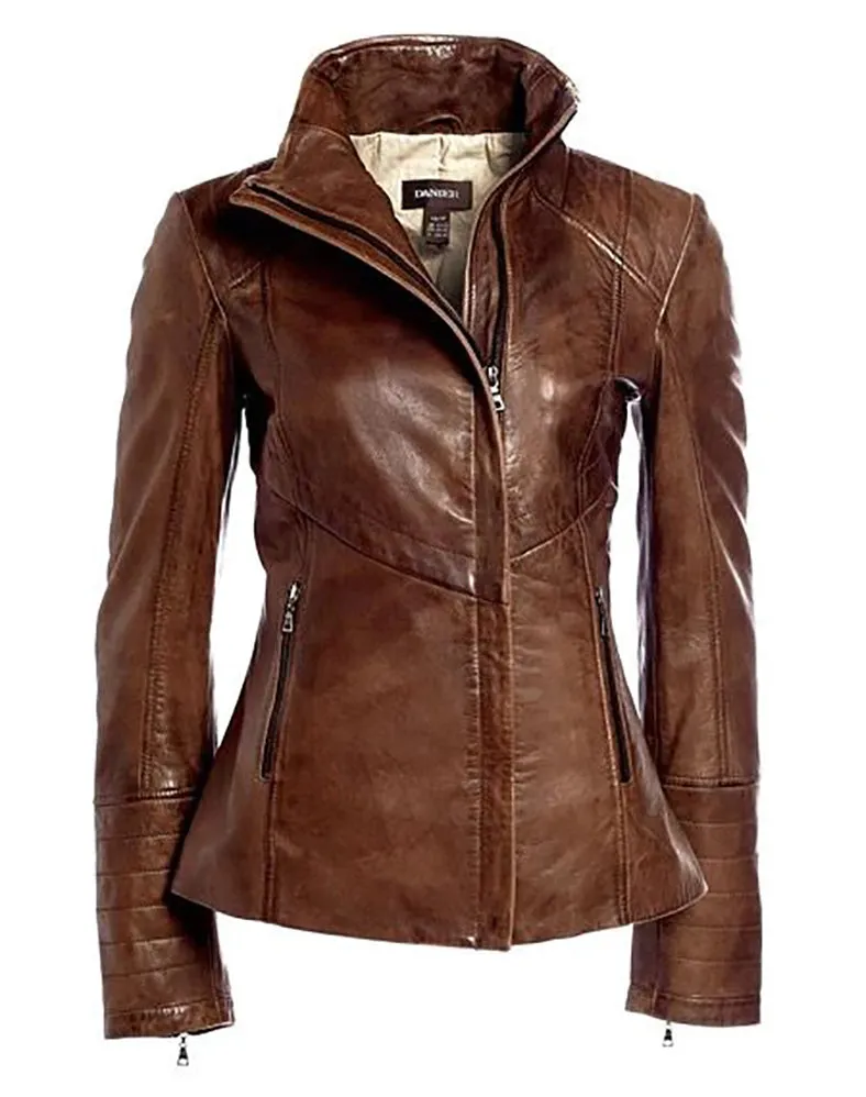 Womens Arrah Leather Jacket